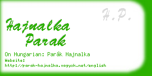 hajnalka parak business card